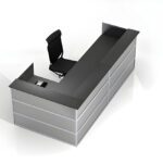 receptiemeubel hoek 150x297 cm bovenaanzicht