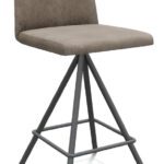 bakruk Oss donker frame taupe stof