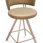 barkruk wit in taupe variant