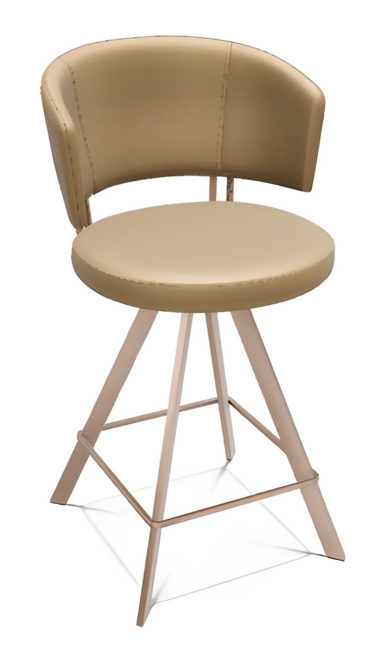 barkruk wit in taupe variant