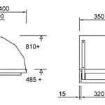 liftstoel k2 technische tekening afmetingen