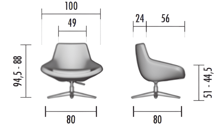 wachtkamer fauteuil storn medium afmetingen