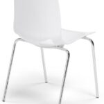 designstoel Onno wit, schuin achterkant