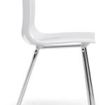 designstoel Onno wit schuin zijkant