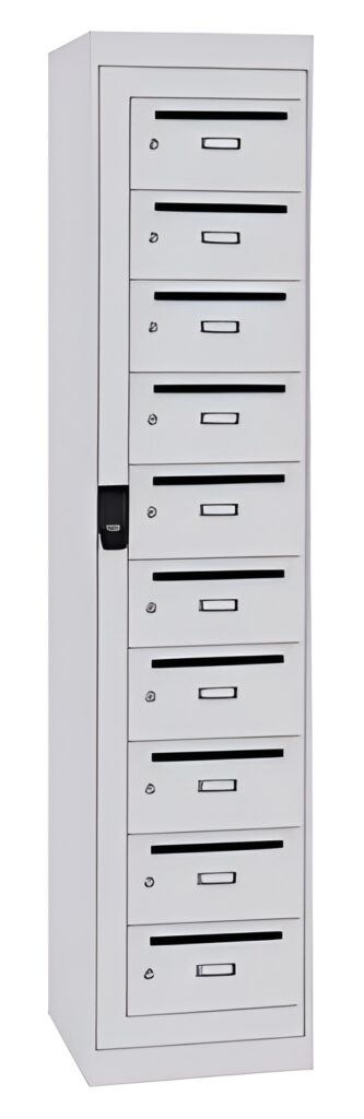 10 vaks voorraad postvakkast