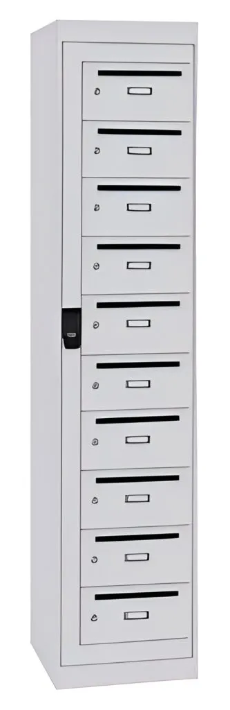 10 vaks voorraad postvakkast