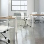 draaistoel wit met bureaustoel netbespanning