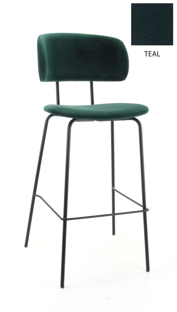 barkruk aalburg gerecycleerde stof serie earth kleur teal 198