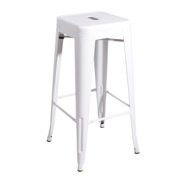 industriële barkruk wit