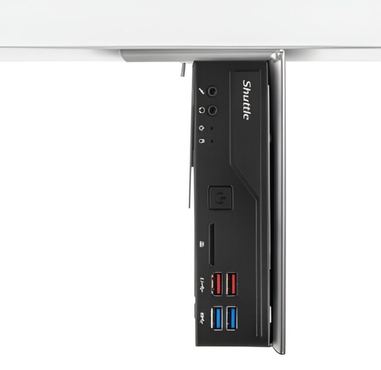 thin client houder zwart onder bureaublad