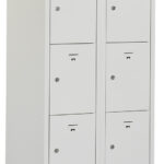 lockerkast 180x30 cm, grijs
