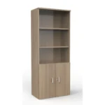 houten kast half open donker acacia 196cm hoog