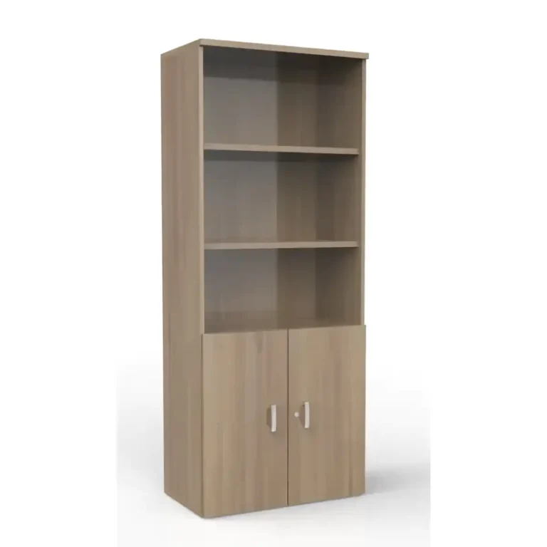 houten kast half open donker acacia 196cm hoog
