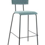 barkruk met rugleuning Society Petrol 56