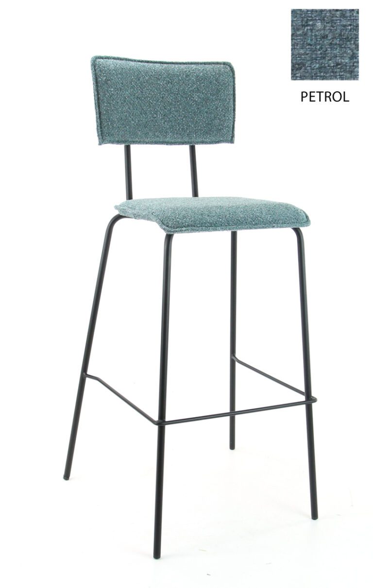 barkruk met rugleuning Society Petrol 56