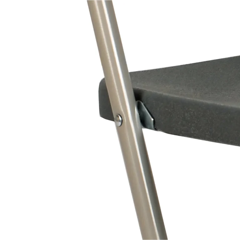 kunststof klapstoel grijs antraciet detail 2