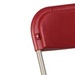 kunststof klapstoel grijs bordeaux detail 1