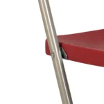 kunststof klapstoel grijs bordeaux detail 2