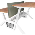 zit sta bureau bench schuin