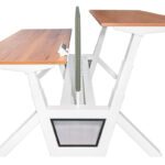 zit sta bureau bench zijkant