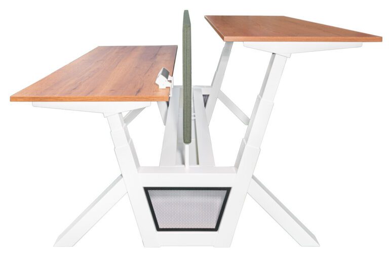 zit sta bureau bench zijkant