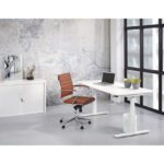 slingertafel hoogte met slinger instelbaar wit-wit