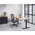 slingertafel hoogte met slinger instelbaar zwart natuur eiken-halifax