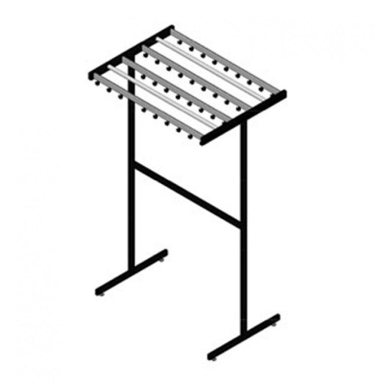 garderobe rek met 38 haken boven aanzicht