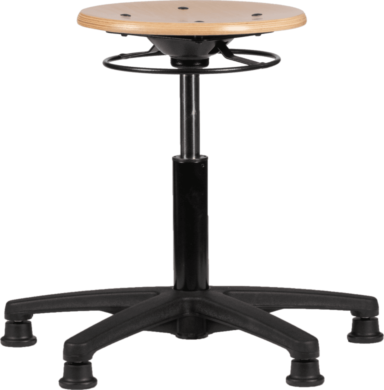 tabouret hout beuken vloerdoppen