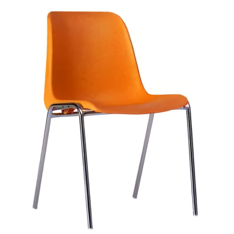 kunststof kantinestoelen oranje