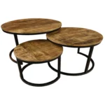 salontafel rond 3 delige set