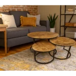 salontafel rond 3 delige set sfeerfoto 1