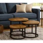 salontafel rond 3 delige set sfeerfoto 2