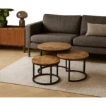 salontafel rond 3 delige set sfeerfoto 3