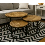 salontafel rond 3 delige set sfeerfoto 4