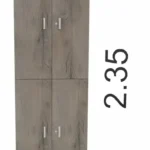 houten kantoorkast hoogte 235 cm donker eiken