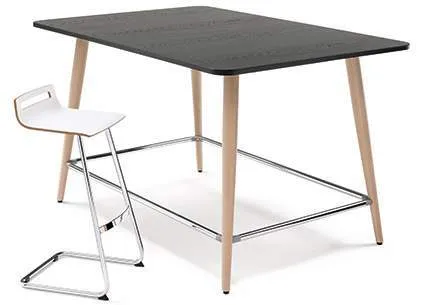 agile scrum tafelpoten beuken blad noten donker