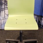 tweedehands lime green bureau stoel