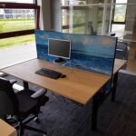 geluiddempende bureau tussenwand