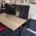 geluiddempende bureau tussenwand