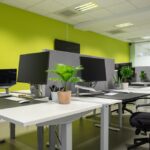 geluiddempende bureau scheidingswand