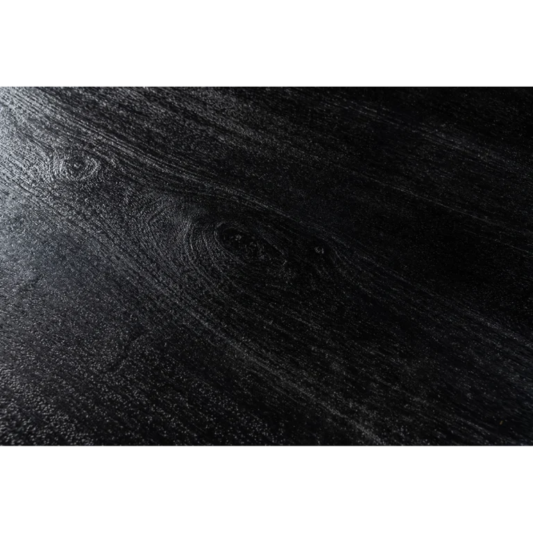 Zwart gezandstraald tafelblad