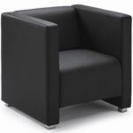 camo eenzitter wachtkamerstoel kunstof leder