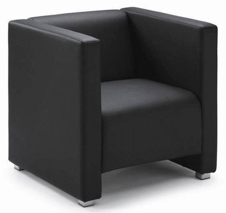 camo eenzitter wachtkamerstoel kunstof leder