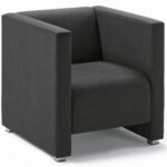 camo eenzitter wachtkamerstoel gestoffeerd