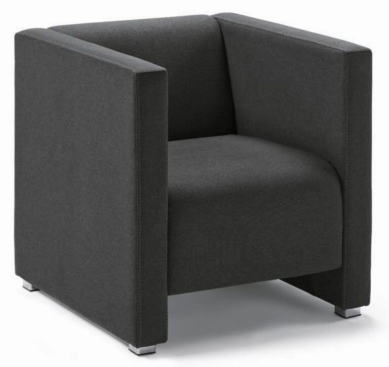 camo eenzitter wachtkamerstoel gestoffeerd