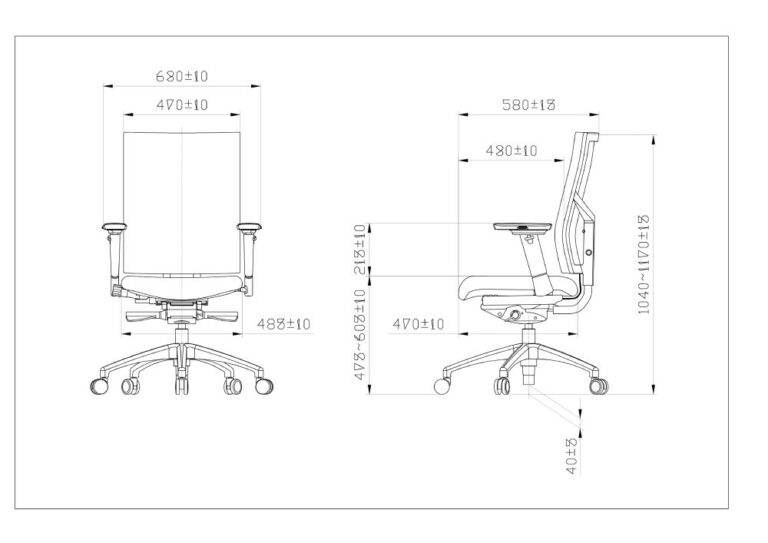 Bureaustoel NEN1335 Recycle