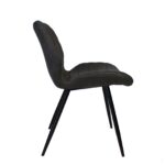 horecastoel lisa antraciet zijkant