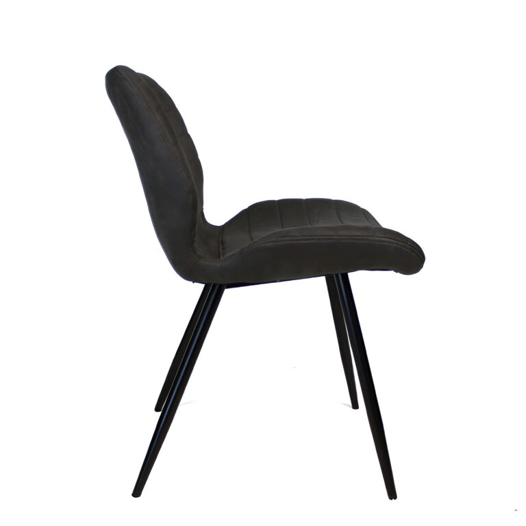 horecastoel lisa antraciet zijkant