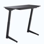 klein elektrisch bureau zwart